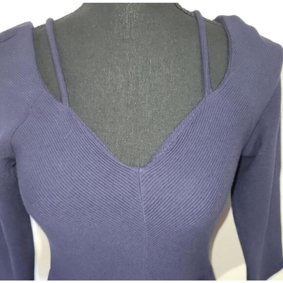 Anthropologie Maeve Orsay knit Cold Shoulder Dress Size XS New - Picture 7 of 8